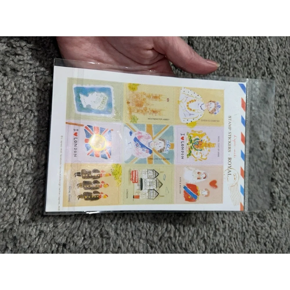 $2 ROYAL STAMP STICKERS. NEW. $2 WITH ANY ORDER OF $10 OR MORE